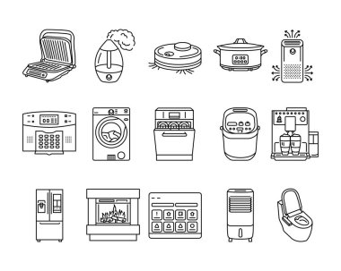 Household appliances color line icon. 