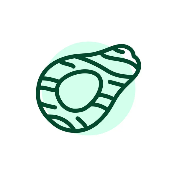 Иконка Цвета Авокадо Гриле Вегетарианский Продукт — стоковый вектор