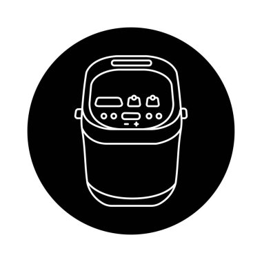 Bread maker color line icon. Kitchen device. 