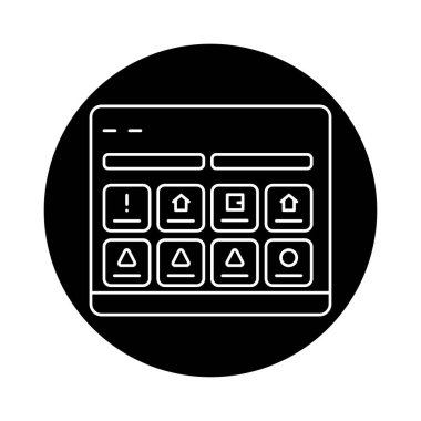 Smart home system color line icon. System intelligent control house. 