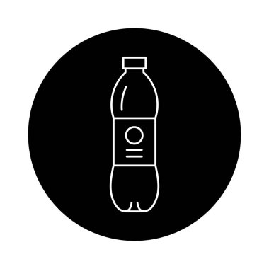 Plastic Bottle black line icon. Pictogram for web page