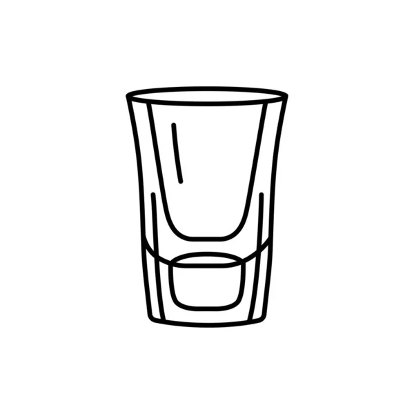 Icône Ligne Noire Tir Dishware — Image vectorielle