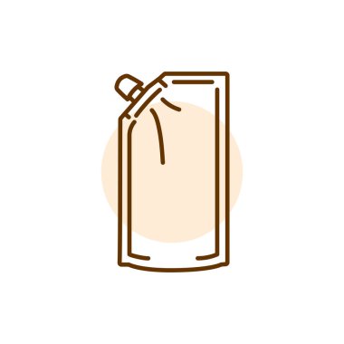 Paketleme siyah çizgi simgesi. 