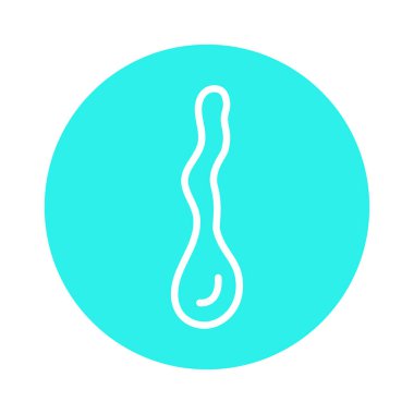 Liquid flow color line icon. Water drop. 