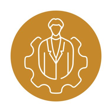 İnsan kaynağı işareti. Reklam, web, mobil uygulama için resim grafiği