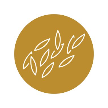 Risoni color line icon. Italian food. 