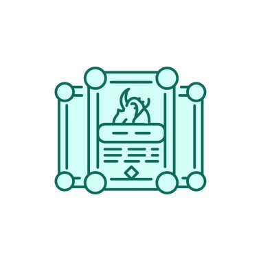 Gamefi cards color line icon. Blockchain technology in digital crypto art. 