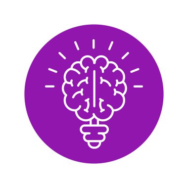 Intelligence color line icon. Creative idea. 