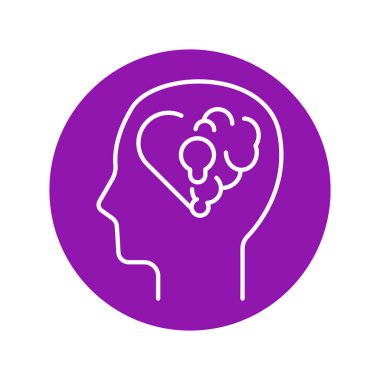 Emotional intelligence color line icon. Human behavior. 