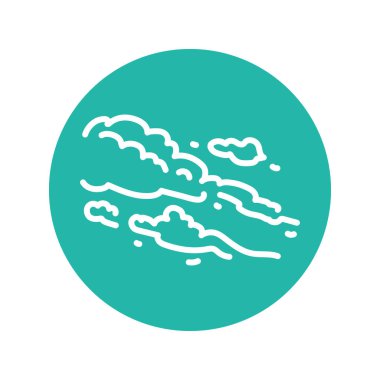 Cloud black line icon. Atmospheric phenomenon. 