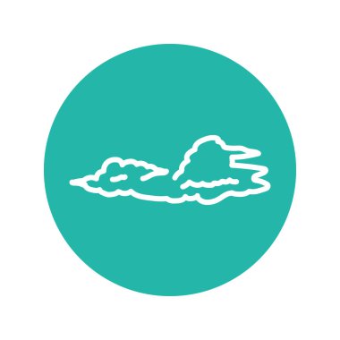 Cloud black line icon. Atmospheric phenomenon. 