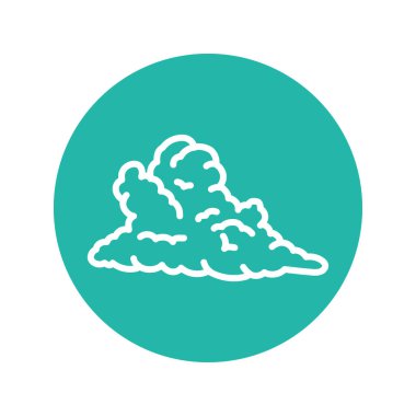 Cloud black line icon. Atmospheric phenomenon. 