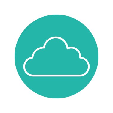 Cloud black line icon. Atmospheric phenomenon. 