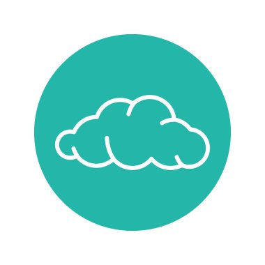 Cloud black line icon. Atmospheric phenomenon. 