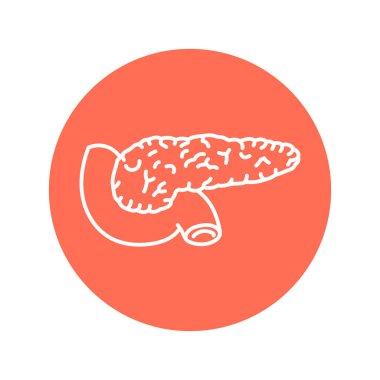 Pangastrik renk çizgisi simgesi. Endokrin sistemi