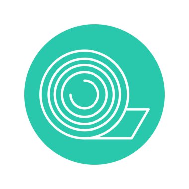 Adhesive cloth tape color line icon.