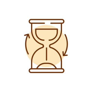 Renk çizgisi simgesi yüklenmeyi bekliyor. Sandy zamanlar. Web sitesi afişi. 