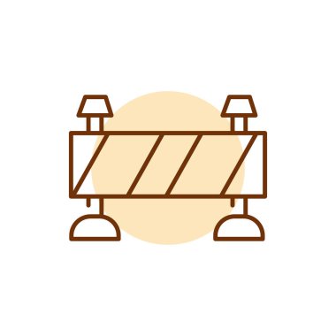 Teknik hata renk çizgisi simgesi. Web sitesi afişi. 