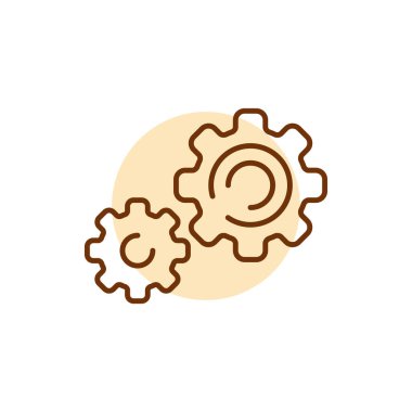 Vites renk çizgisi simgesi. Teknik çalışmalar. 