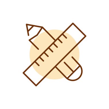 Alan renk çizgisi simgesini yeniden tasarla. Web sitesi afişi. 