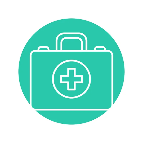 First Aid Box Color Line Icon First Aid —  Vetores de Stock