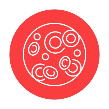 Fanconi anemi renk çizgisi simgesi. İnsan hastalıkları. 