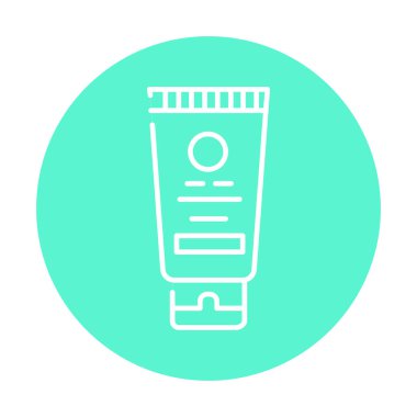 Krem rengi simgesi. Web sayfası için resim grafiği