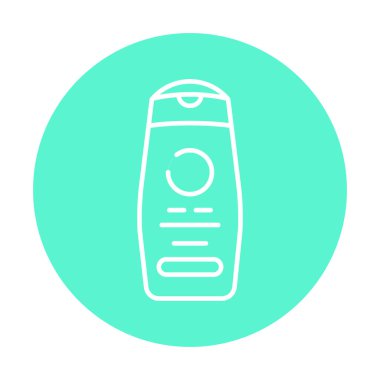 Duş jeli renk çizgisi simgesi. Web sayfası için resim grafiği