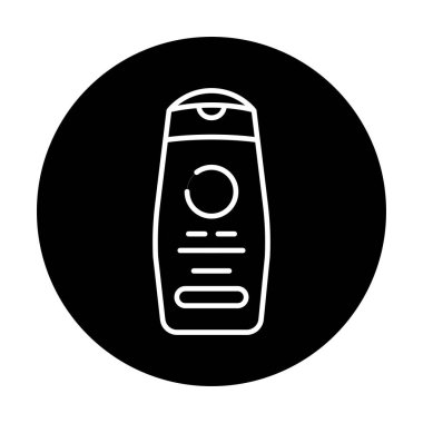 Duş jeli renk çizgisi simgesi. Web sayfası için resim grafiği