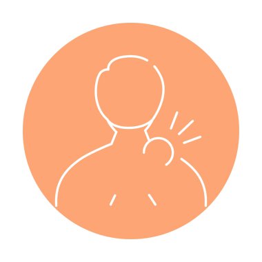 Lenfoma renk çizgisi simgesi. İnsan hastalıkları. 