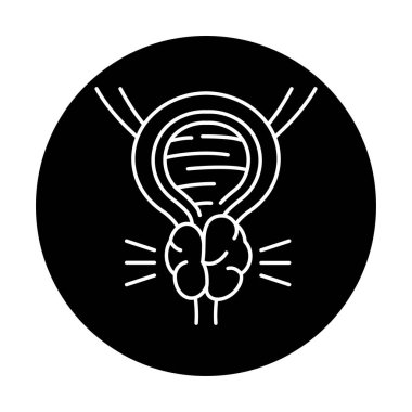 Prostat renk çizgisi simgesi. İnsan hastalıkları. 