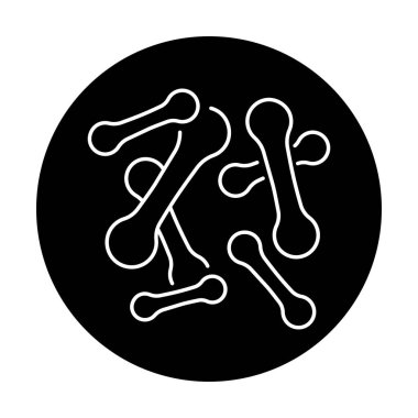 Bakteri koriteryum difteriae renk çizgisi simgesi. İnsan hastalıkları. 