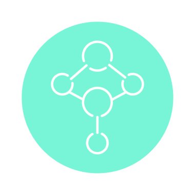 Kalsiyum formülü renk çizgisi simgesi. Web sayfası için resim grafiği