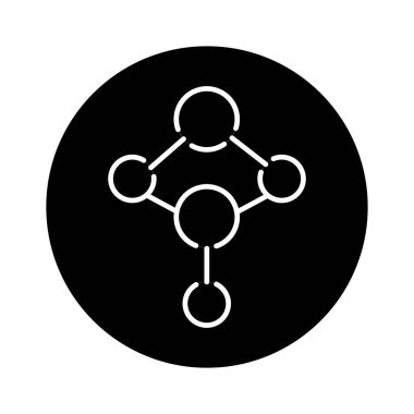 Kalsiyum formülü renk çizgisi simgesi. Web sayfası için resim grafiği