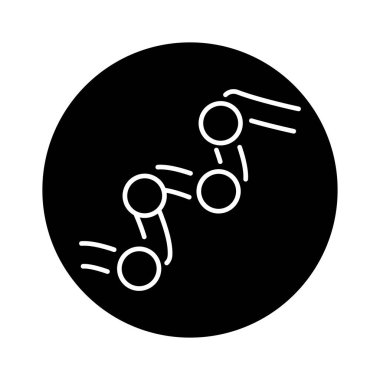 Protein formülü renk çizgisi simgesi. Web sayfası için resim grafiği