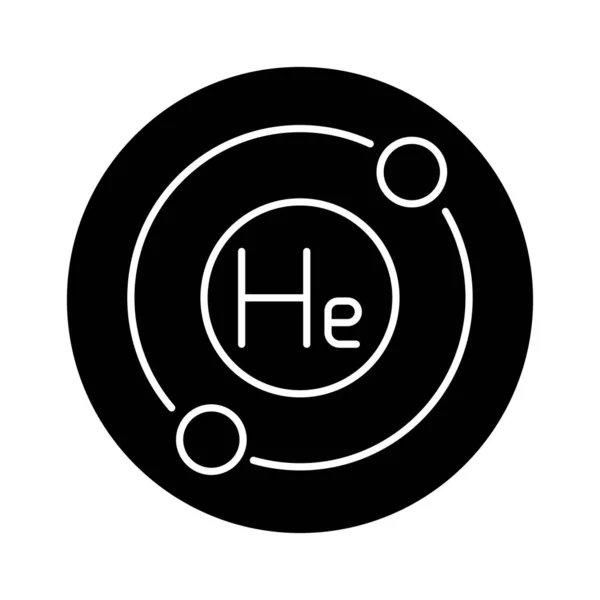 Helium Formule Color Line Icon Pictograma Para Página Web — Vector de stock