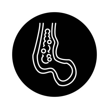 Myeloma renk çizgisi simgesi. Web sayfası için resim grafiği