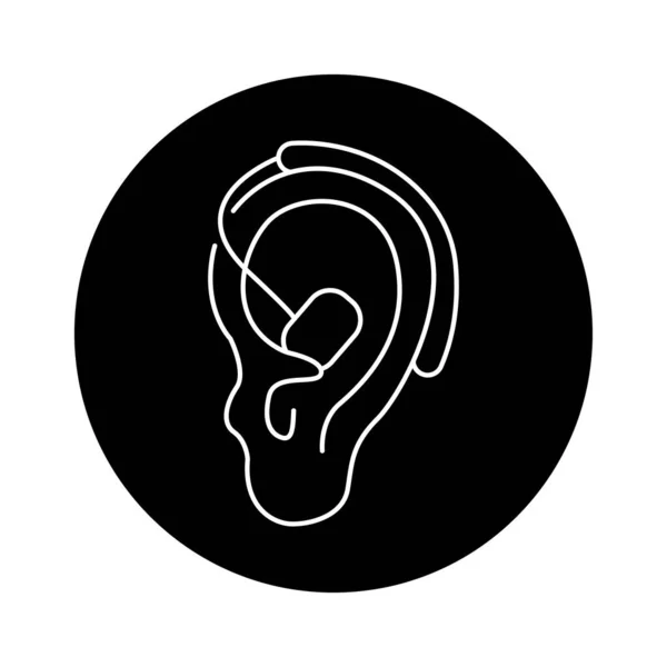 Ακουστικά Βοηθήματα Χρωματικής Γραμμής Ανθρώπινες Ασθένειες — Διανυσματικό Αρχείο
