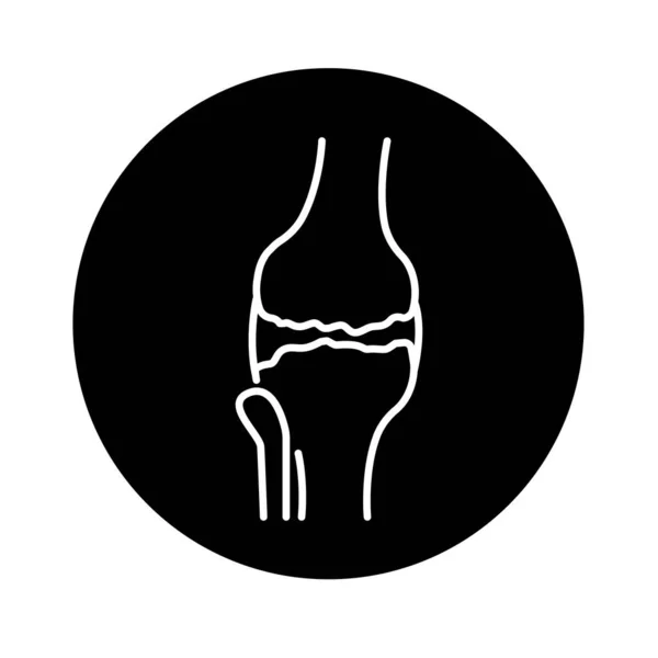 Icona Linea Colore Dell Osteoartrite Pittogramma Pagina Web — Vettoriale Stock
