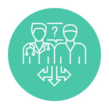 Bir doktor renk çizgisi simgesi seçin. Web sayfası için resim grafiği