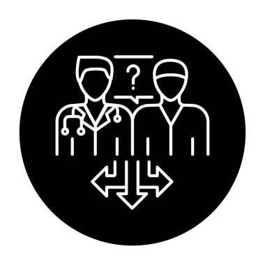 Bir doktor renk çizgisi simgesi seçin. Web sayfası için resim grafiği