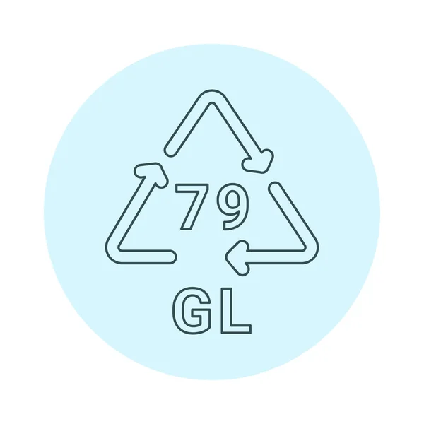 玻璃回收代码Gl 78行图标 消费守则 — 图库矢量图片