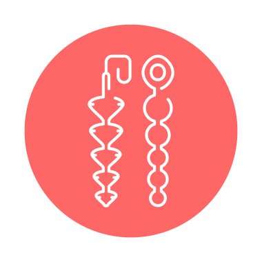 Anal toplar renk çizgisi simgesi. Web sayfası için resim grafiği