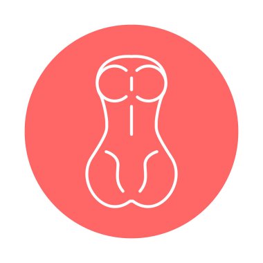 Seks oyuncağı renk çizgisi simgesi. Web sayfası için resim grafiği