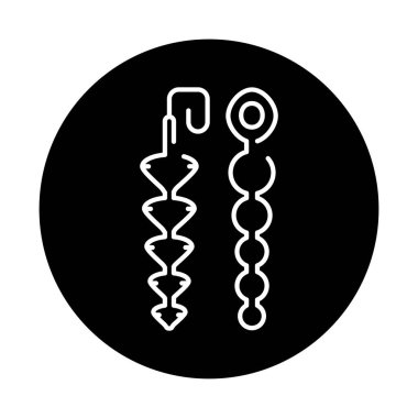 Anal toplar renk çizgisi simgesi. Web sayfası için resim grafiği