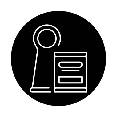 Ereksiyon halkası renk çizgisi simgesi. Web sayfası için resim grafiği