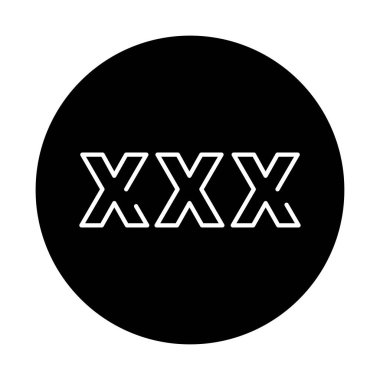 Porno renkli çizgi simgesi. Web sayfası için resim grafiği