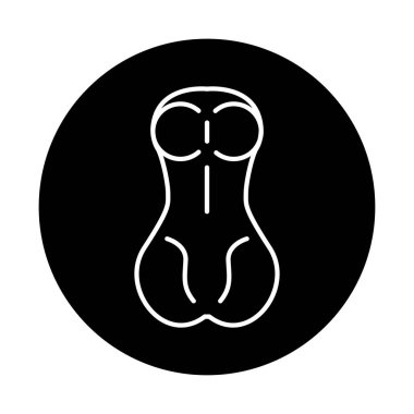 Seks oyuncağı renk çizgisi simgesi. Web sayfası için resim grafiği