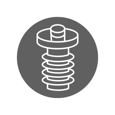 Gunn diode siyah çizgi simgesi. Web sayfası için resim grafiği