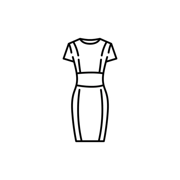 鞘裙黑线图标 — 图库矢量图片